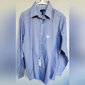 Club Room Regular fit Men's Dress Shirt, Size: M, Color: Hunter Black